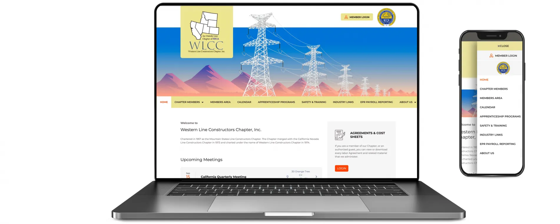 Western Line Constructors Web Design
