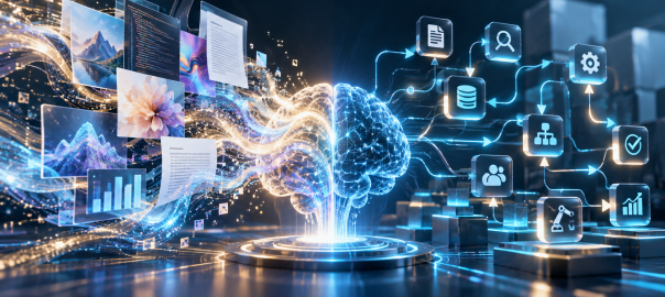 Futuristic AI Creative Workflow Nexus